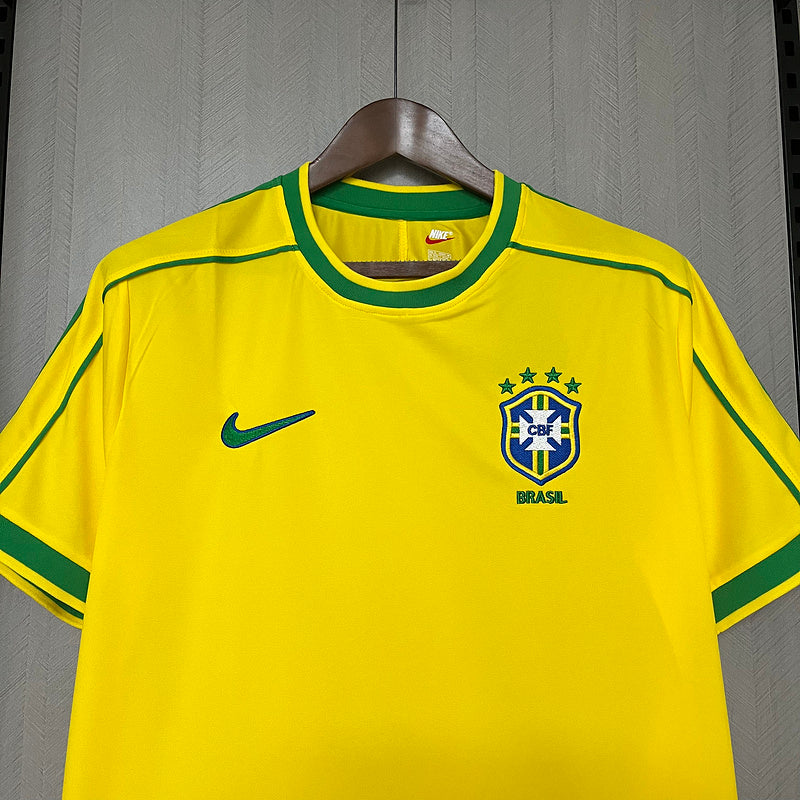 Camisa Brasil Home 1998 - Versão Retro