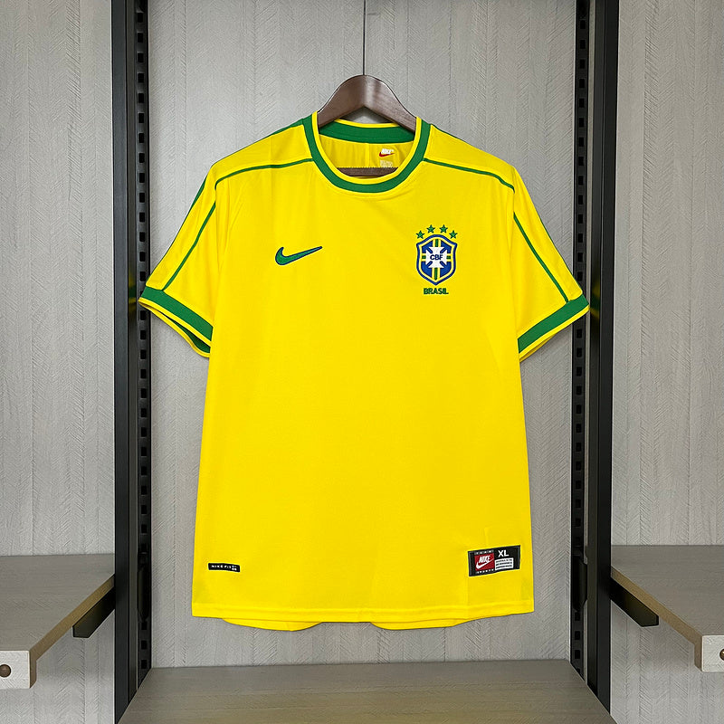 Camisa Brasil Home 1998 - Versão Retro