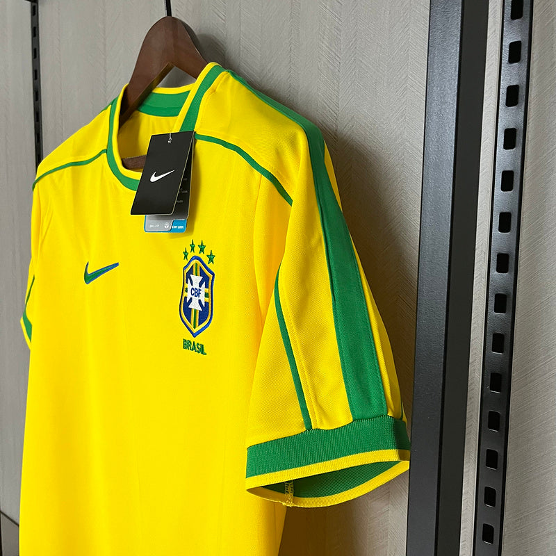 Camisa Brasil Home 1998 - Versão Retro