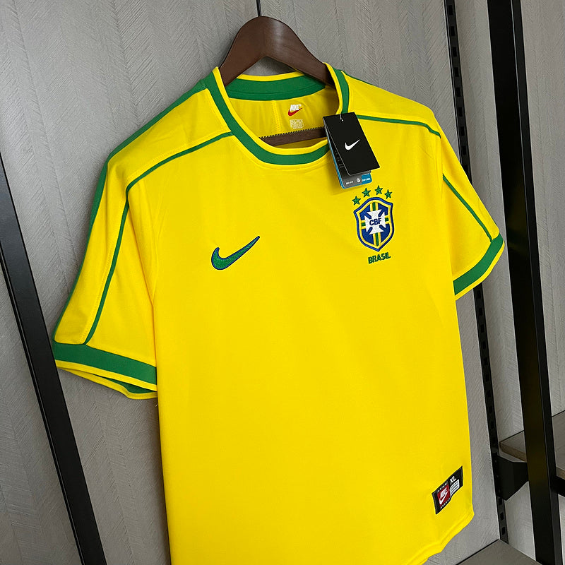 Camisa Brasil Home 1998 - Versão Retro