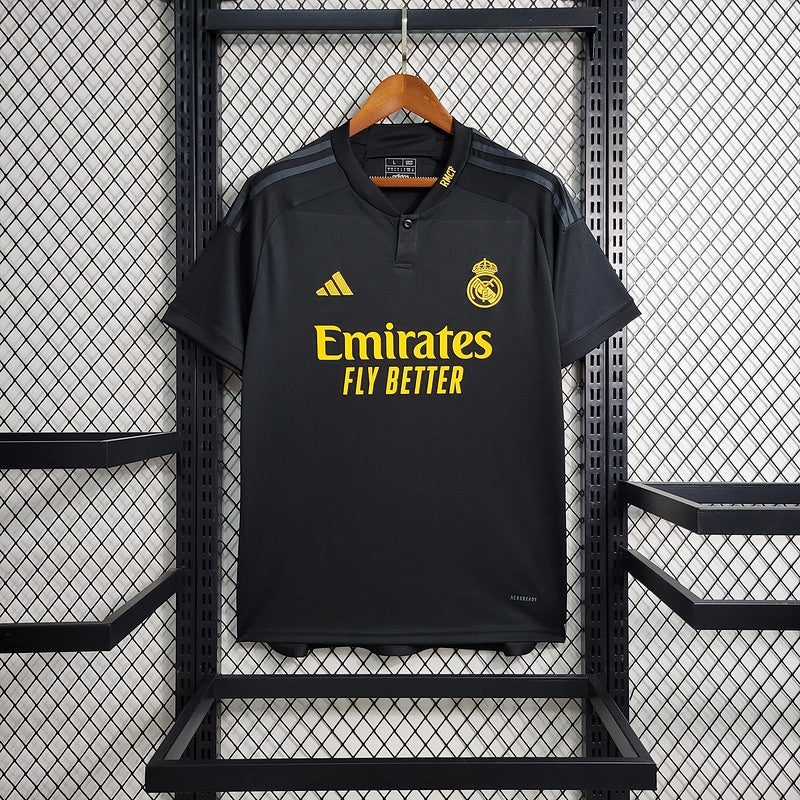 Camisa Real Madrid III Black 23/24 - Torcedor Masculina