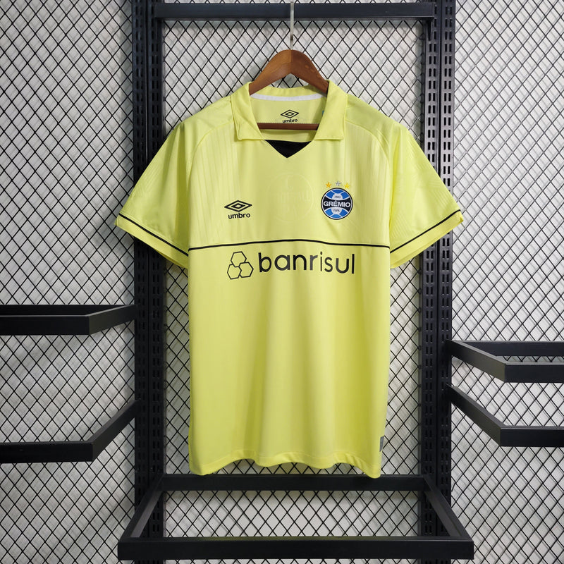 Camisa Grêmio Goleiro 23/24 - Torcedor Masculina - Amarela