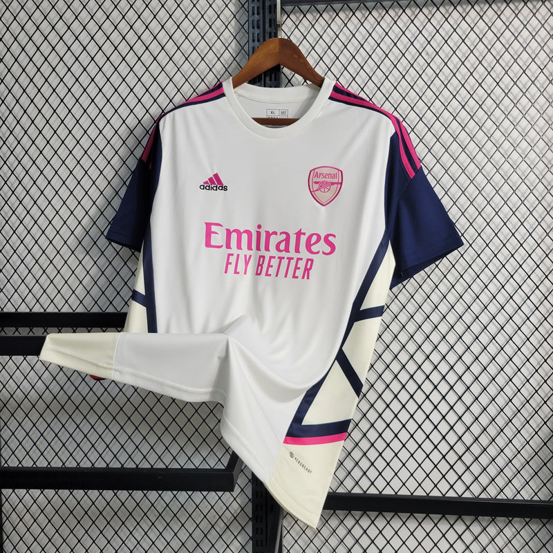 Camisa Arsenal Treino Branco 23/24 - Torcedor Masculina