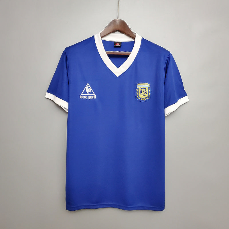 Camisa Argentina Away 1986 - Versão Retro