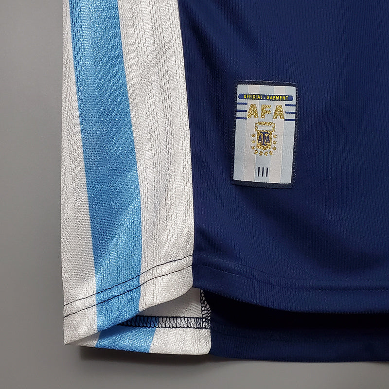 Camisa Argentina Away 1998 - Versão Retro