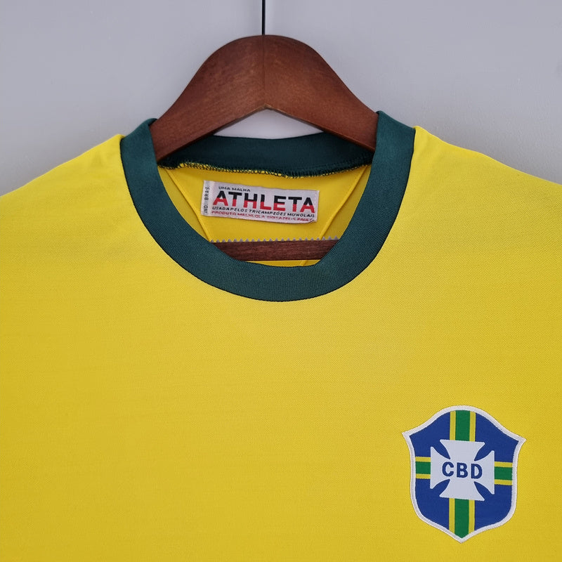 Camisa Brasil Home 1970 - Versão Retro