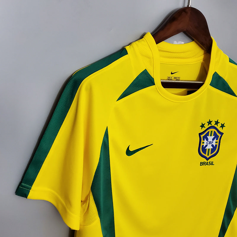 Camisa Brasil Home 2002 - Versão Retro