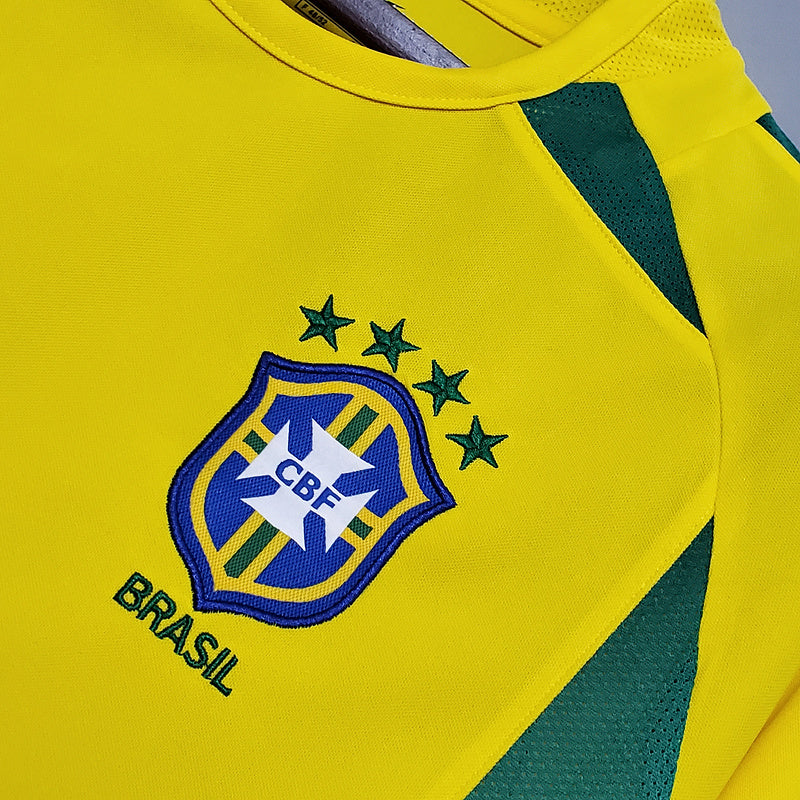 Camisa Brasil Home 2002 - Versão Retro