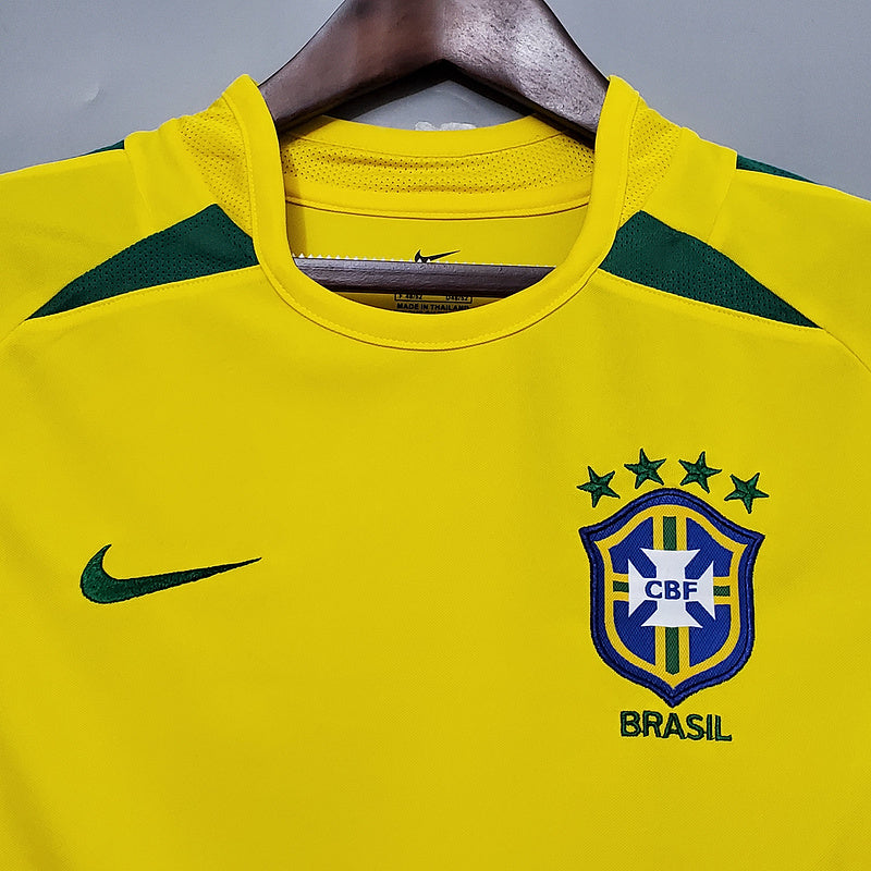 Camisa Brasil Home 2002 - Versão Retro