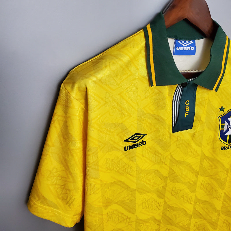 Camisa Brasil Home 91-93 - Versão Retro