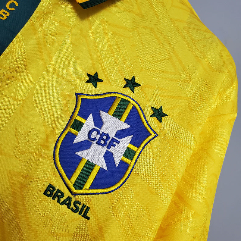 Camisa Brasil Home 91-93 - Versão Retro