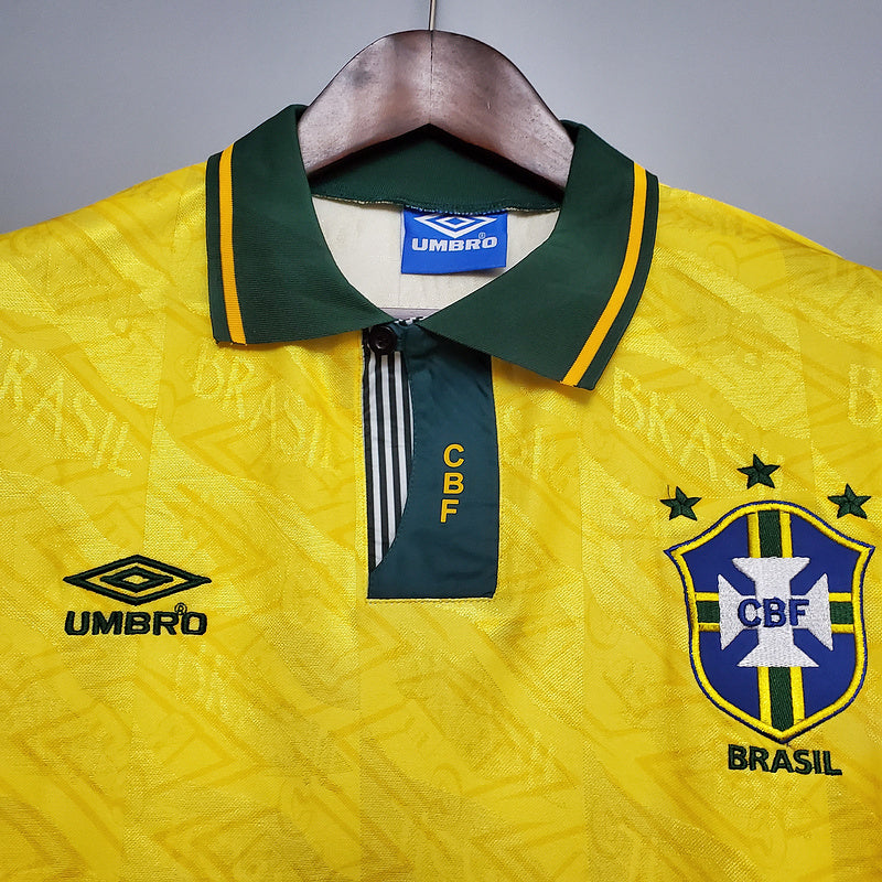 Camisa Brasil Home 91-93 - Versão Retro