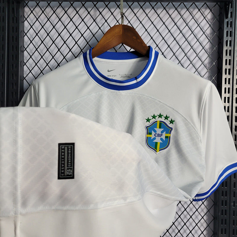 Camisa Brasil Branca Comemorativa - Torcedor Masculina