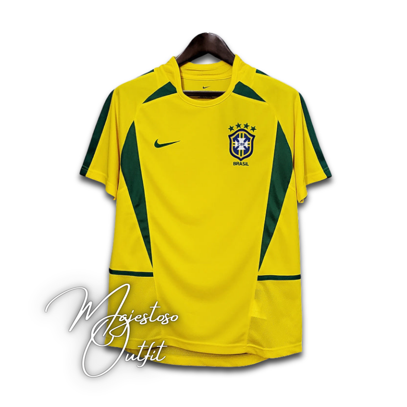 Camisa Brasil Home 2002 - Versão Retro