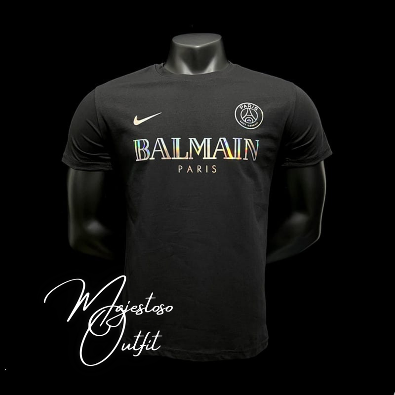 Camisa PSG Balmain Preta Edição Especial - Torcedor Masculina