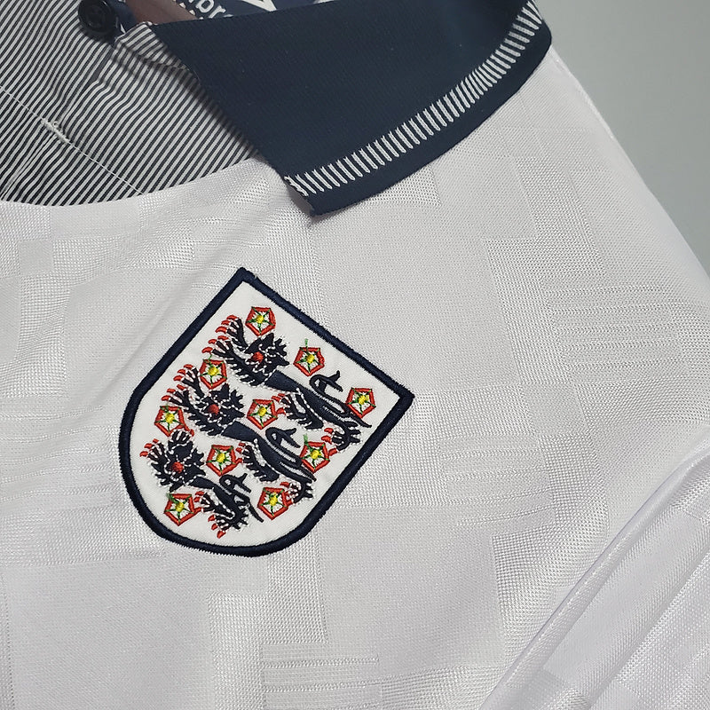 Camisa Inglaterra 1990 - Versão Retro