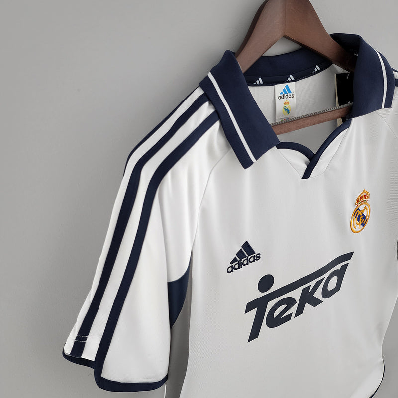 Camisa Real Madrid Home 2000/2001 - Versão Retro