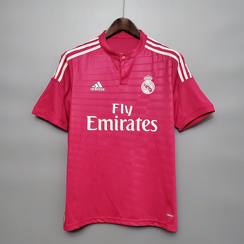 Camisa Real Madrid III Rosa 2014/2015 - Versão Retro