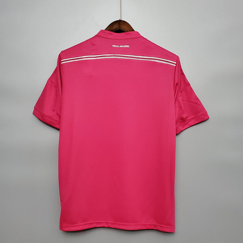 Camisa Real Madrid III Rosa 2014/2015 - Versão Retro