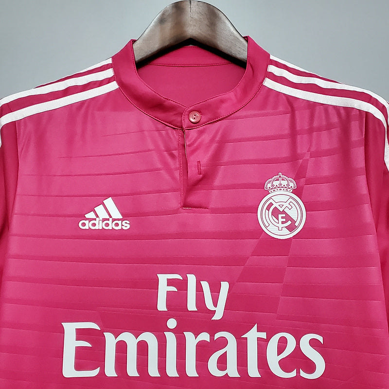 Camisa Real Madrid III Rosa 2014/2015 - Versão Retro