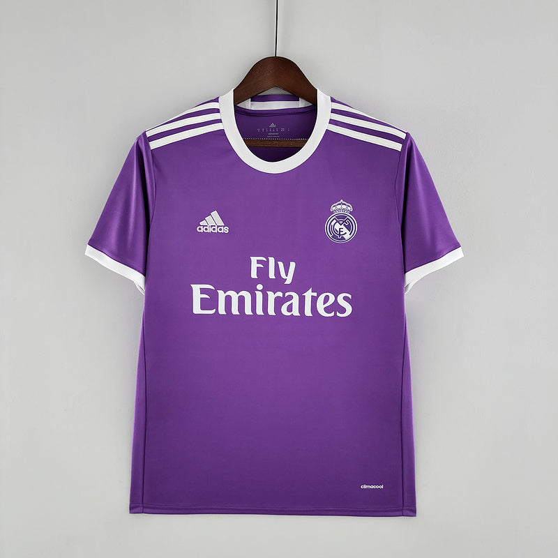 Camisa Real Madrid III Roxo 2017/2018 - Versão Retro