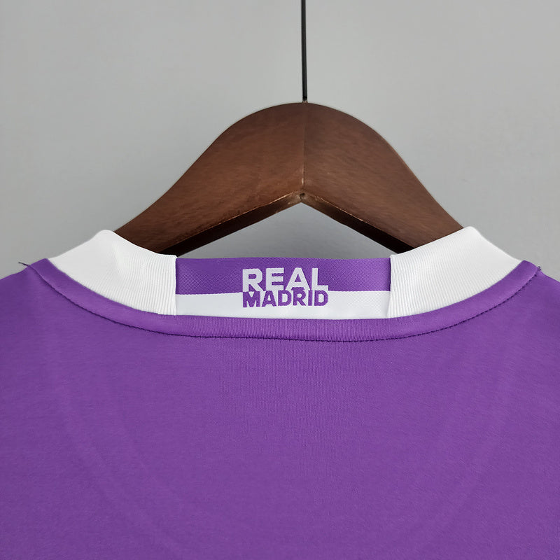 Camisa Real Madrid III Roxo 2017/2018 - Versão Retro