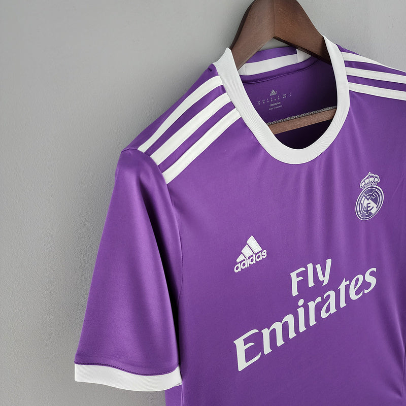 Camisa Real Madrid III Roxo 2017/2018 - Versão Retro