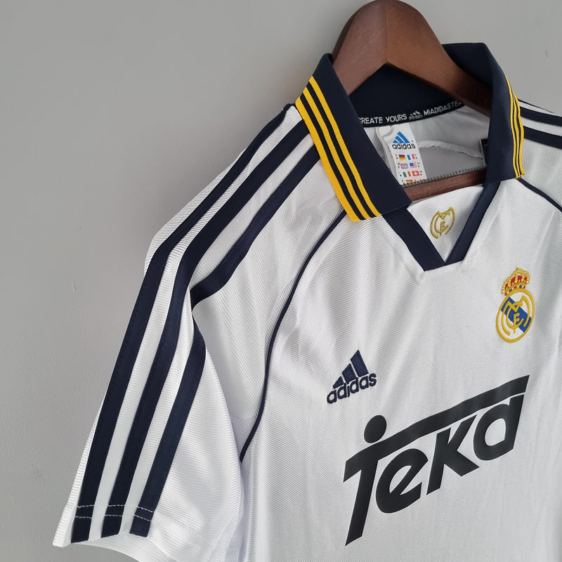 Camisa Real Madrid Home 2000 - Versão Retro