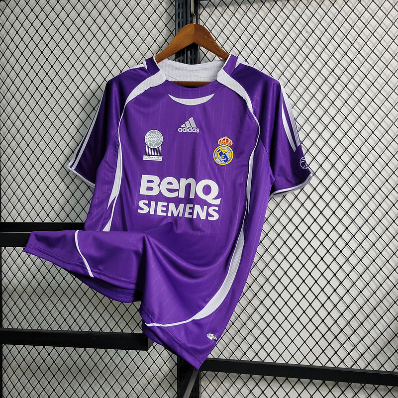 Camisa Real Madrid III 2006 Roxo - Versão Retro