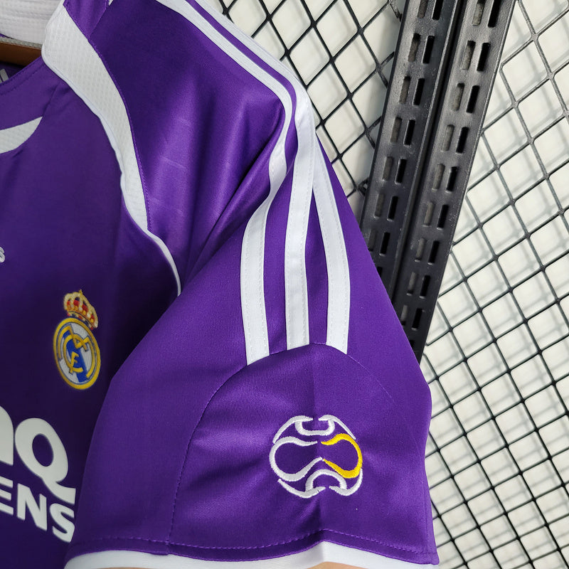 Camisa Real Madrid III 2006 Roxo - Versão Retro