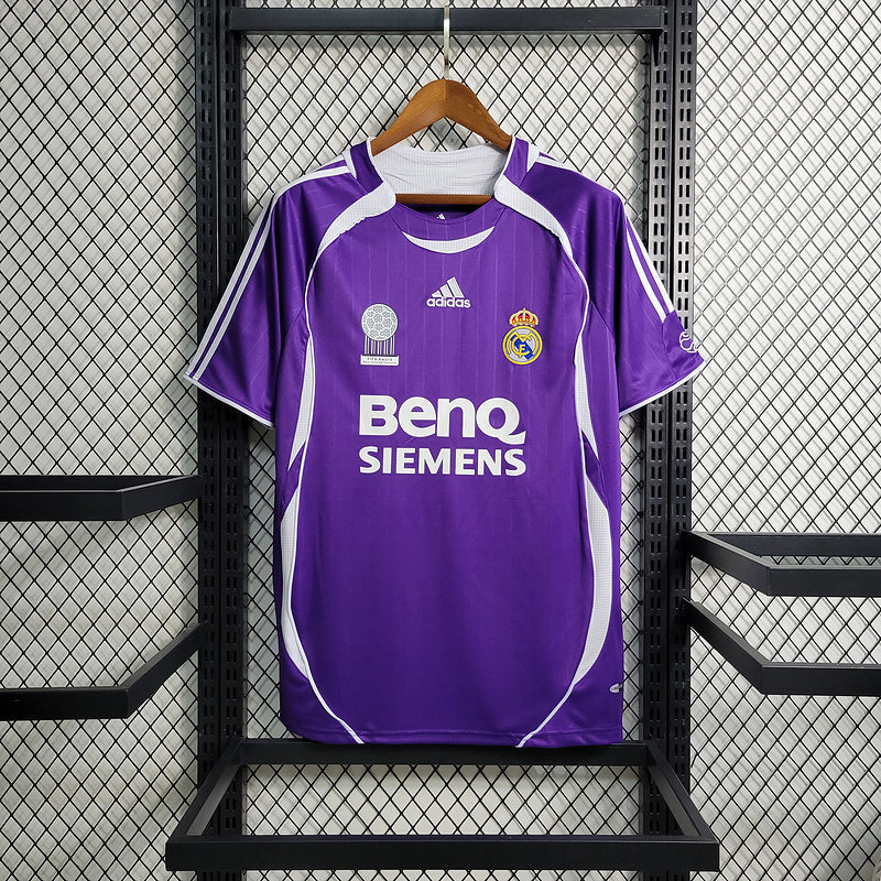 Camisa Real Madrid III 2006 Roxo - Versão Retro