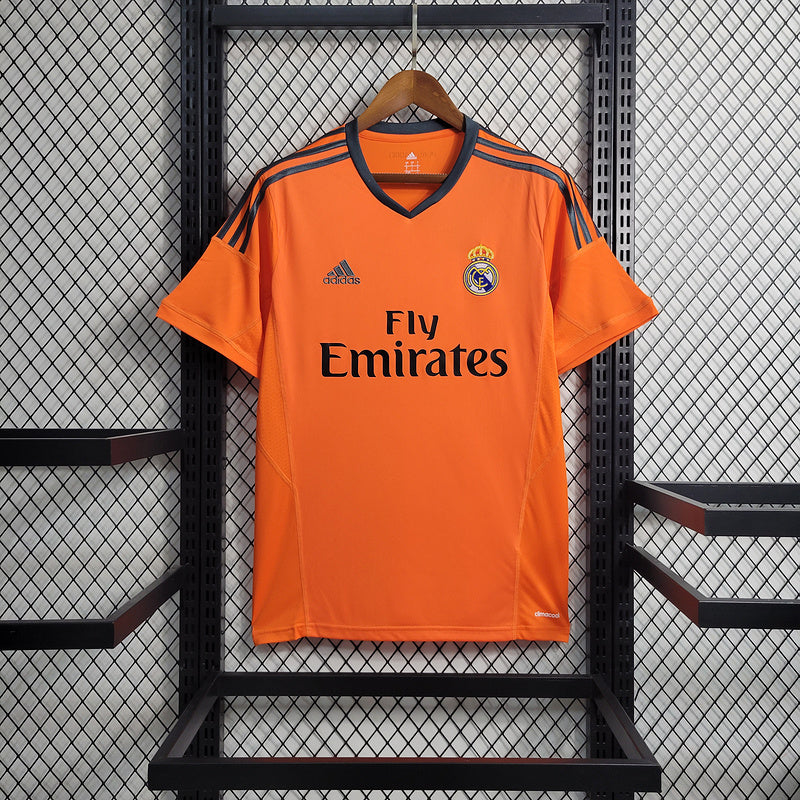 Camisa Real Madrid III Laranja 2013/2014 - Versão Retro