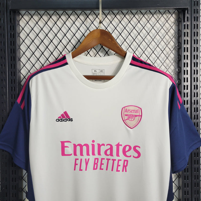 Camisa Arsenal Treino Branco 23/24 - Torcedor Masculina