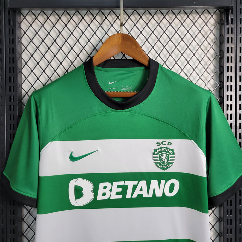 Camisa Sporting Home  23/24 - Torcedor Masculina